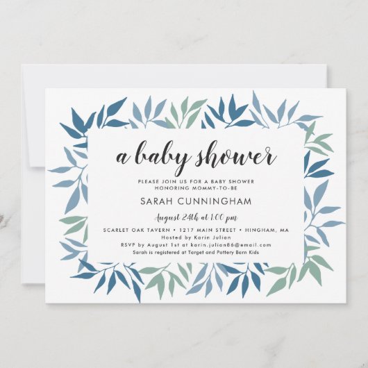 Het omgevormde Groene Blauw van Blauw en Groen Bab Kaart (Voorkant)