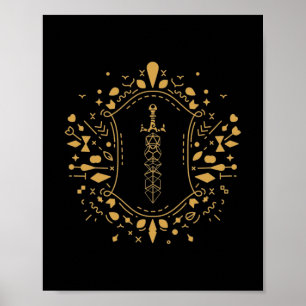 Het omgezette Sword van de Dice van het Paladin Ta Poster