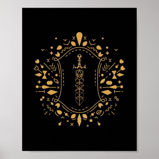 Het omgezette Sword van de Dice van het Paladin Ta Poster (Voorkant)