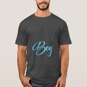 Het omheinen van deze afschermende jongen is op pu t-shirt