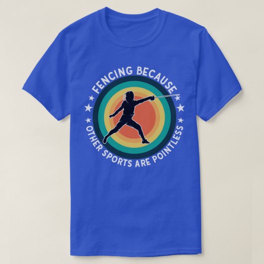Het omheining omdat andere sport geen zin heeft t-shirt (Design voorkant)