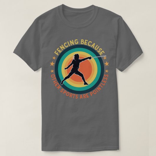 Het omheining omdat andere sport geen zin heeft t-shirt (Design voorkant)