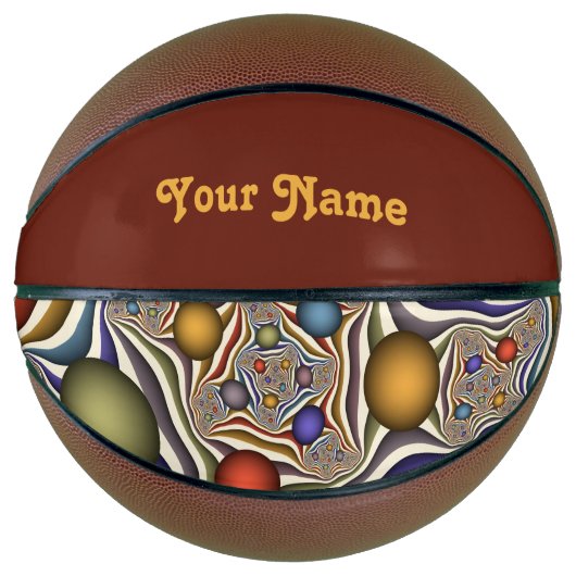 Het omhoog drijven Kleurrijke Moderne Abstracte Fr Basketbal (Voorkant)