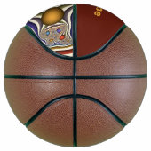 Het omhoog drijven Kleurrijke Moderne Abstracte Fr Basketbal (Rechts)
