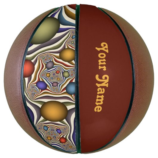 Het omhoog drijven Kleurrijke Moderne Abstracte Fr Basketbal (Verticaal)