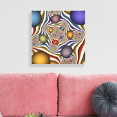 Het omhoog vliegen, Kleurrijk, Modern, Abstract Fr Canvas Afdruk (Insitu (Woonkamer))