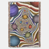 Het omhoog vliegen, Kleurrijk, Modern, Abstract Fr Deken (Voorkant Verticaal)