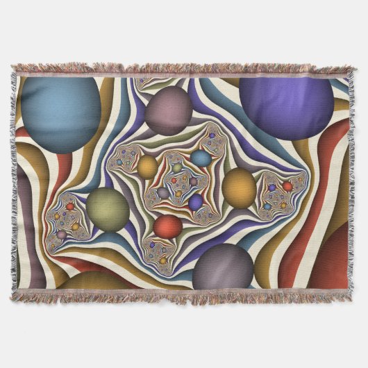 Het omhoog vliegen, Kleurrijk, Modern, Abstract Fr Deken (Voorkant)