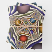 Het omhoog vliegen, Kleurrijk, Modern, Abstract Fr Inpakpapier Vel (In situ)