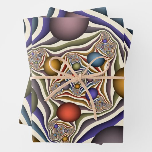 Het omhoog vliegen, Kleurrijk, Modern, Abstract Fr Inpakpapier Vel (In situ)