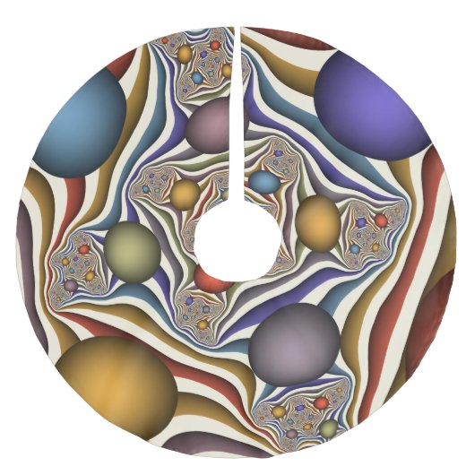 Het omhoog vliegen, Kleurrijk, Modern, Abstract Fr Kerstboom Rok (Voorkant)