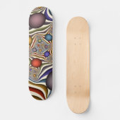 Het omhoog vliegen, Kleurrijk, Modern, Abstract Fr Persoonlijk Skateboard (Voorkant)