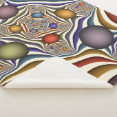 Het omhoog vliegen, Kleurrijk, Modern, Abstract Fr Sherpa Deken (3/4)