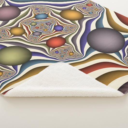 Het omhoog vliegen, Kleurrijk, Modern, Abstract Fr Sherpa Deken (3/4)