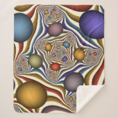 Het omhoog vliegen, Kleurrijk, Modern, Abstract Fr Sherpa Deken (Voorkant)