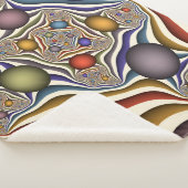 Het omhoog vliegen, Kleurrijk, Modern, Abstract Fr Sherpa Deken (3/4)