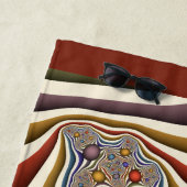 Het omhoog vliegen, Kleurrijk, Modern, Abstract Fr Strandlaken (In situ)