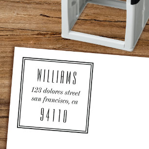 Het omhulde Type van Retro zelf-Inking Stempel van