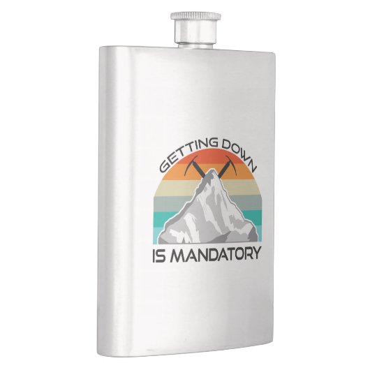 Het omlaag brengen is een verplichte bergbeklimmin flacon (Rechts)