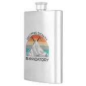 Het omlaag brengen is een verplichte bergbeklimmin flacon (Links)