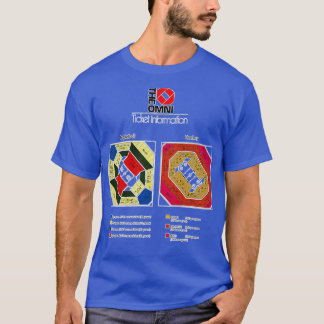 Het Omni Coliseum in Atlanta Zitplaatskaart 3 TShi T-shirt