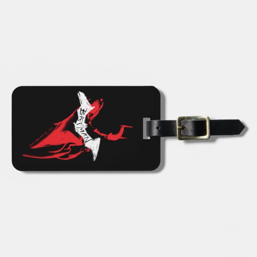 Het omtrek Batman Sprayf Bagagelabel (Voorkant horizontaal)