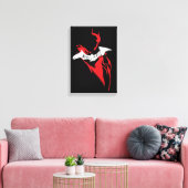 Het omtrek Batman Sprayf Canvas Afdruk (Insitu (Woonkamer))