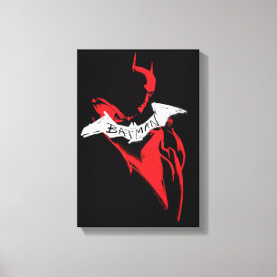 Het omtrek Batman Sprayf Canvas Afdruk