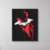 Het omtrek Batman Sprayf Canvas Afdruk (Voorkant)