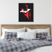 Het omtrek Batman Sprayf Canvas Afdruk (Insitu (Slaapkamer))