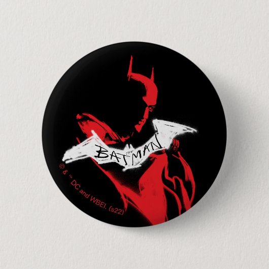 Het omtrek Batman Sprayf Ronde Button 5,7 Cm (Voorkant)