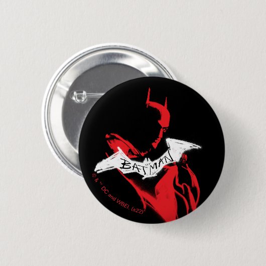 Het omtrek Batman Sprayf Ronde Button 5,7 Cm (Voorkant /achterkant)