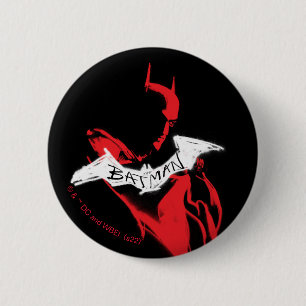 Het omtrek Batman Sprayf Ronde Button 5,7 Cm