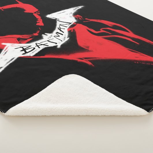 Het omtrek Batman Sprayf Sherpa Deken (3/4)