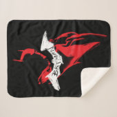 Het omtrek Batman Sprayf Sherpa Deken (Voorkant (horizontaal))