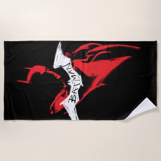 Het omtrek Batman Sprayf Strandlaken (Voorkant)