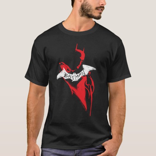 Het omtrek Batman Sprayf T-shirt (Voorkant)