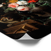 Het omverdraaide bouquet Abraham Mignon schilderen Poster (Hoek)