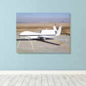 Het onbemande vliegtuig Global Hawk Canvas Afdruk (Insitu (Houten vloer))
