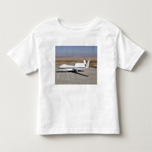 Het onbemande vliegtuig Global Hawk Kinder Shirts (Voorkant)