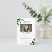 Het Onbevlekt Hart van Maria Begrafenis Kaart Plaatskaartje (Staand voorkant)