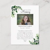 Het Onbevlekt Hart van Maria Begrafenis Kaart Plaatskaartje (Voorkant)