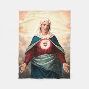 Het Onbevlekte Hart van Maria Fleece Deken