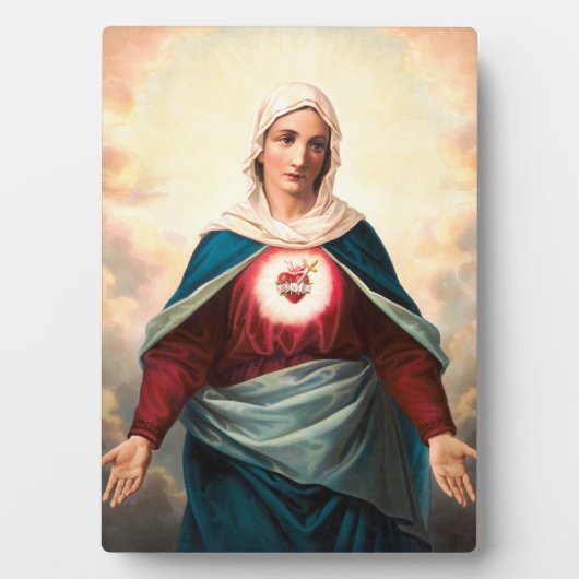 Het Onbevlekte Hart van Maria Fotoplaat (voorkant)