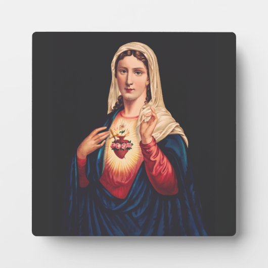 Het Onbevlekte Hart van Maria Fotoplaat (Voorkant)