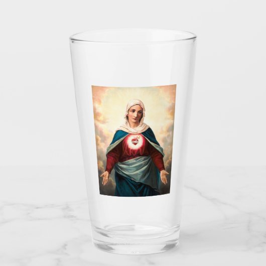 Het Onbevlekte Hart van Maria Glas (Voorkant)