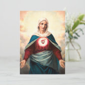 Het Onbevlekte Hart van Maria Kaart (Staand voorkant)