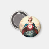 Het Onbevlekte Hart van Maria Magneet (Voorkant / Achterkant)