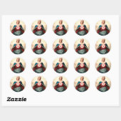 Het Onbevlekte Hart van Maria Ronde Sticker (Vel)