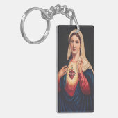 Het Onbevlekte Hart van Maria Sleutelhanger (Voorkant Links)